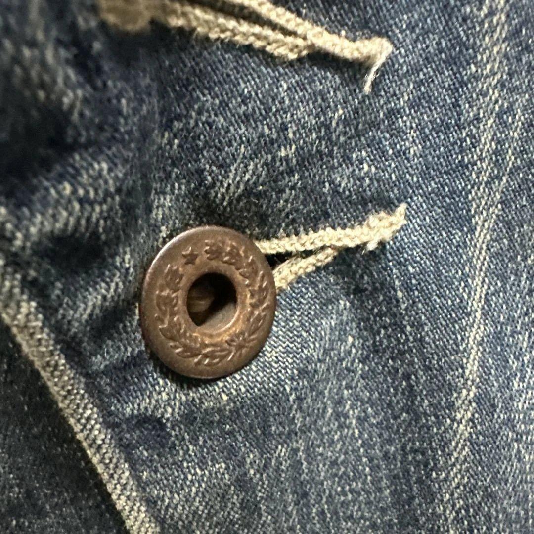 RRL デニムカバーオール　リペア&ダメージ加工