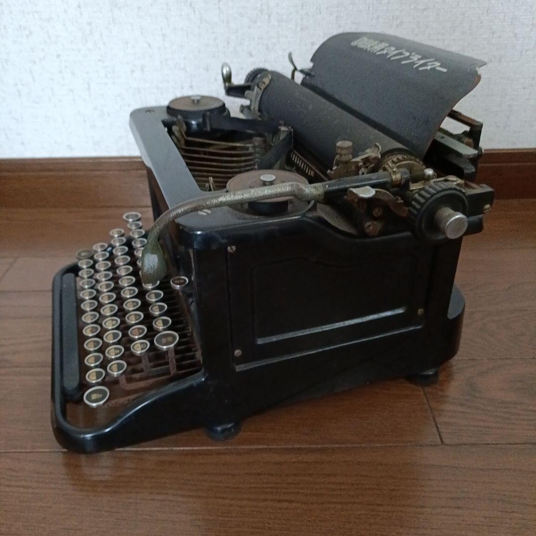 手動タイプライター 黒 ヴィンテージ□E517