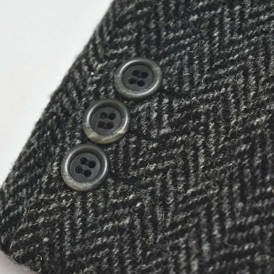 ギンザメンズウェア x ハリスツイード 段返り 3B テーラードジャケット