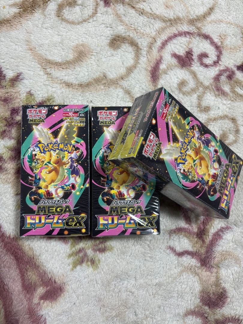 【新品シュリンク付き】ポケモンカードゲーム MEGAドリームEX 3BOX