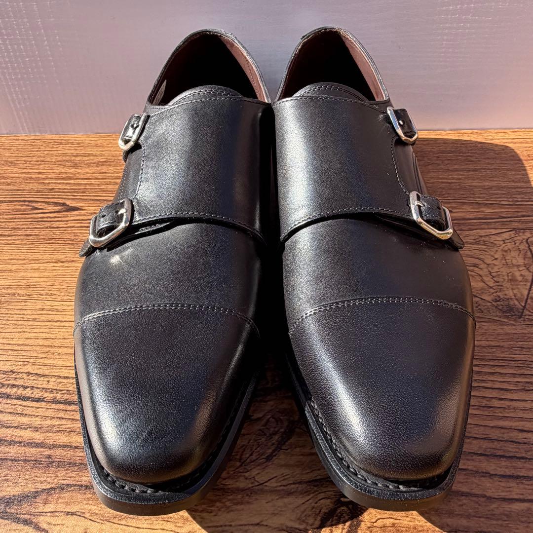 【展示品】ユニオンインペリアル ダブルモンクストラップ US7.5 ブラック