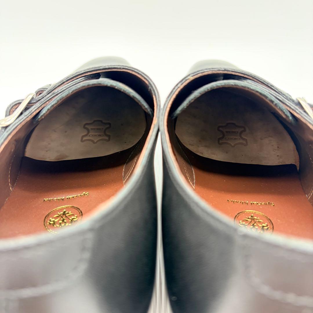 【展示品】ユニオンインペリアル ダブルモンクストラップ US7.5 ブラック