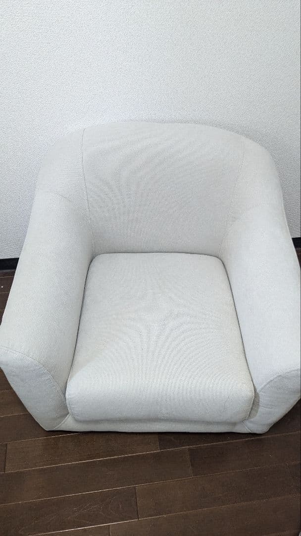 EMEL 1人掛けソファ アイボリー