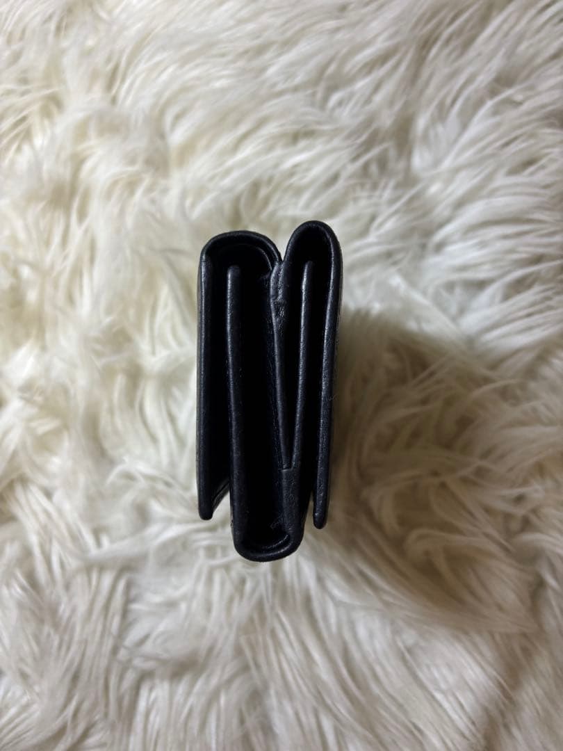 tmk【GUCCI】財布　三つ折り　レディース　ブラック　レザー
