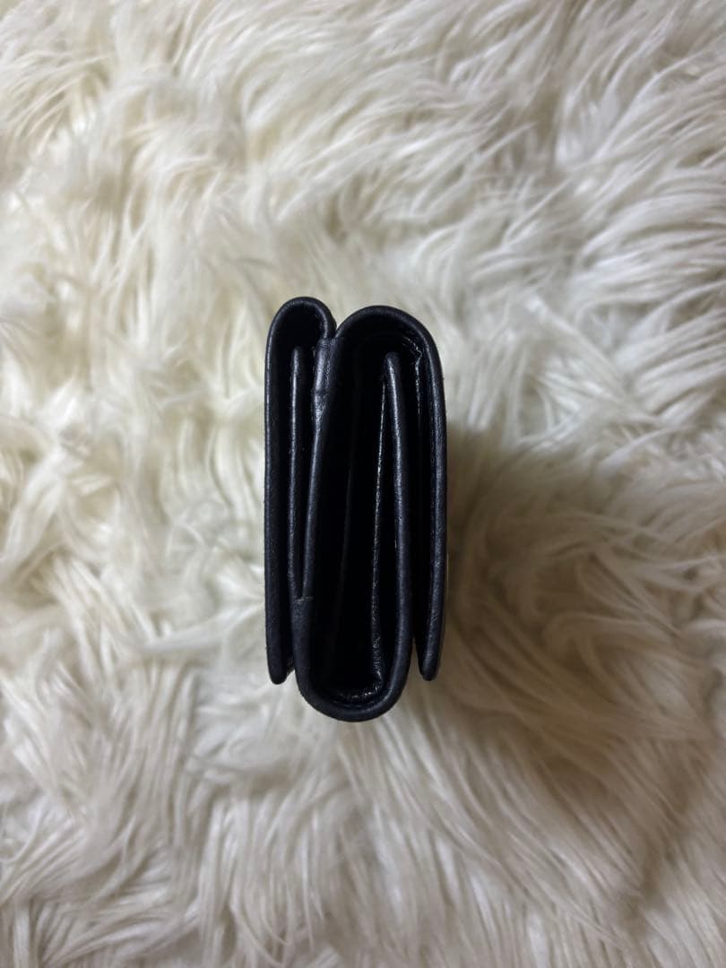 tmk【GUCCI】財布　三つ折り　レディース　ブラック　レザー