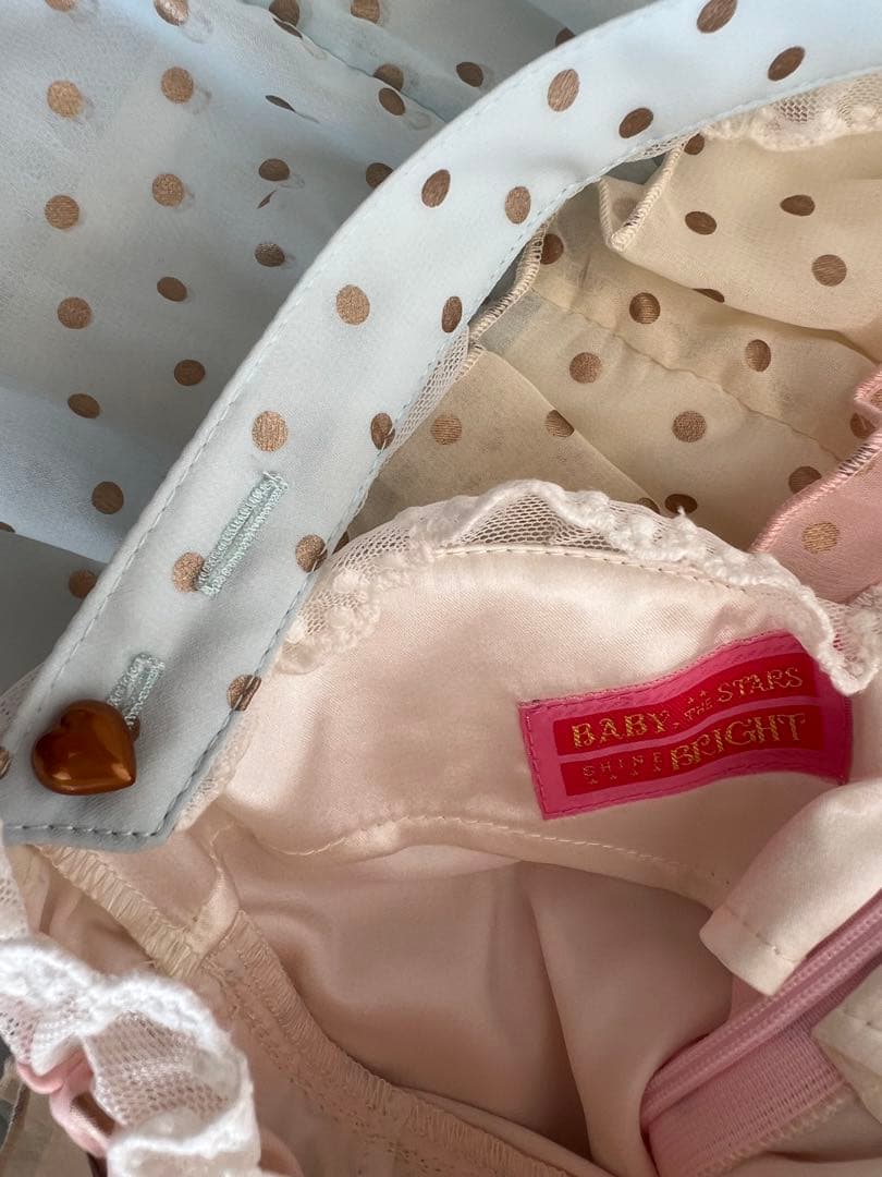 BABY♡Dot Mille-feuilleJSK♡ピンクxクリーム✕サックス