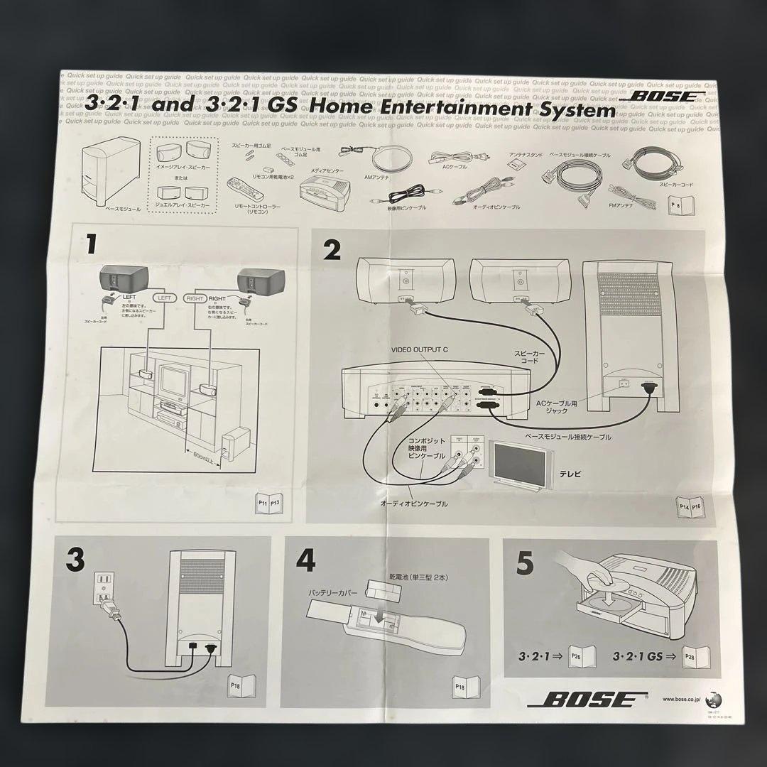 BOSE DVD ホームシアターシステム 3・2・1