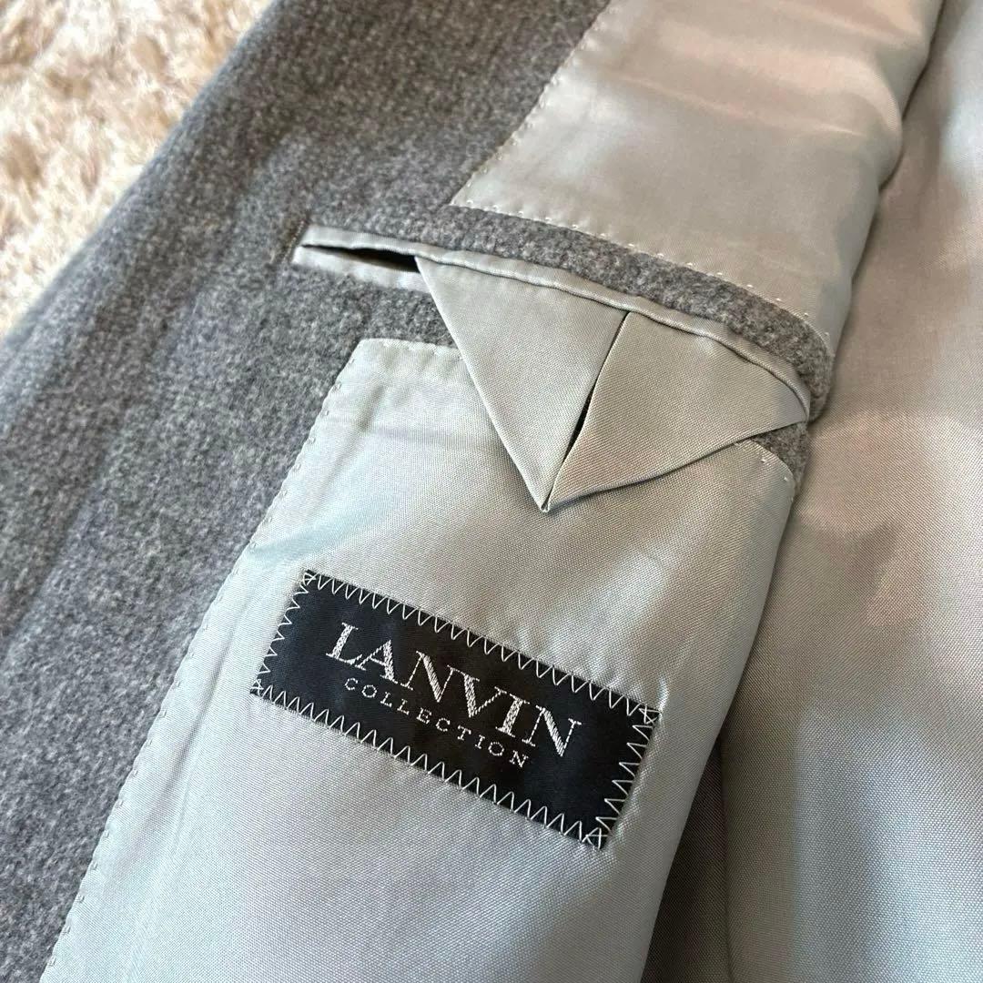 LANVIN ランバンコレクションカシミヤジャケットグレーXL相当
