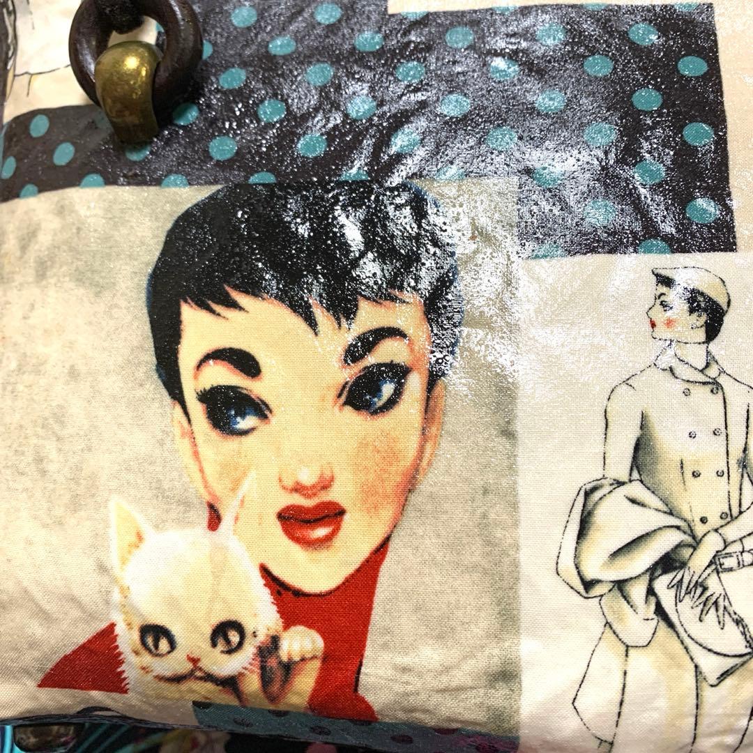 一閑張りバッグ　モダン