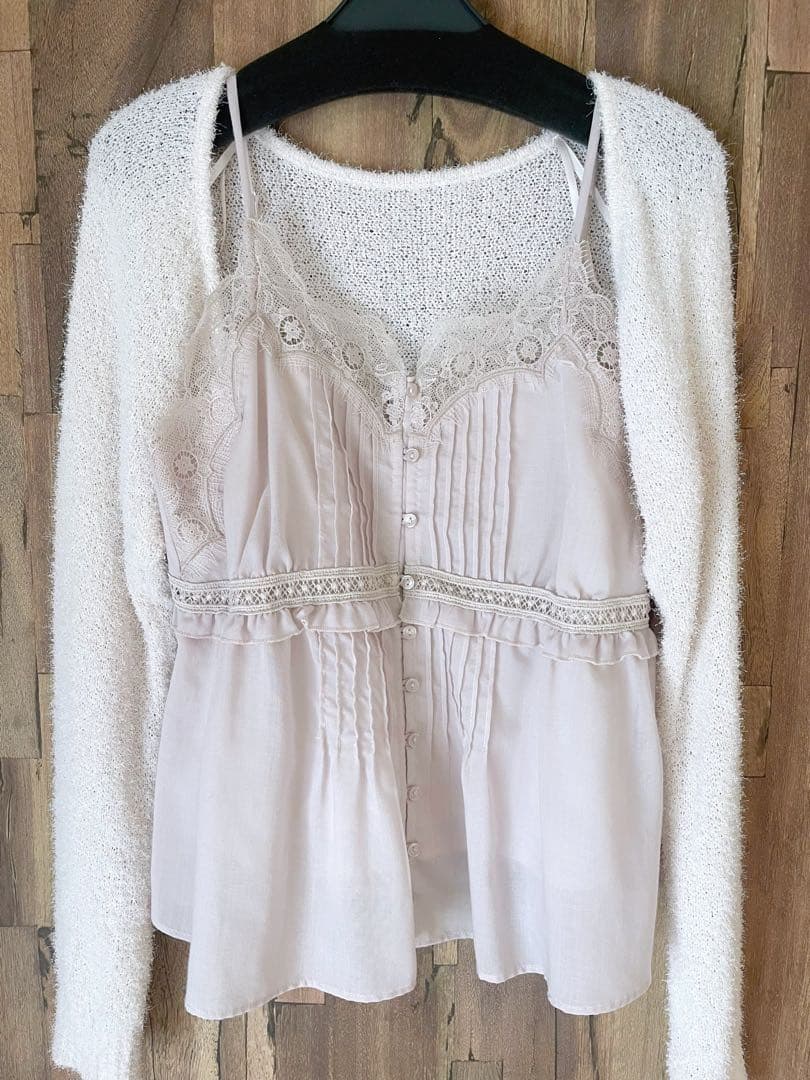 【miさま専用】snidel ボレロ×レースキャミセットアップ