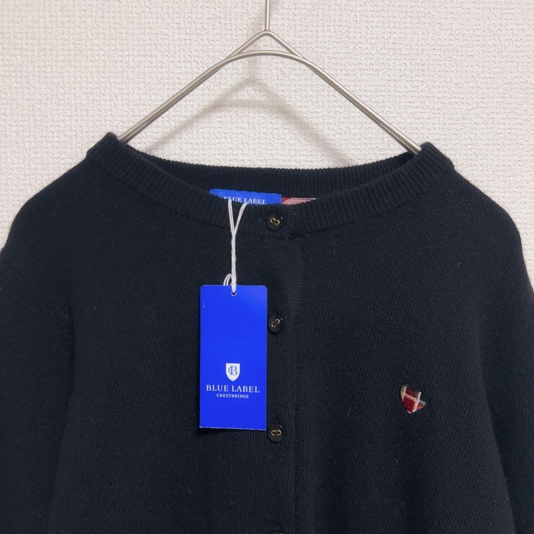新品タグ付き　 ブルーレーベルクレストブリッジ カーディガン　カシミヤ混　ハート