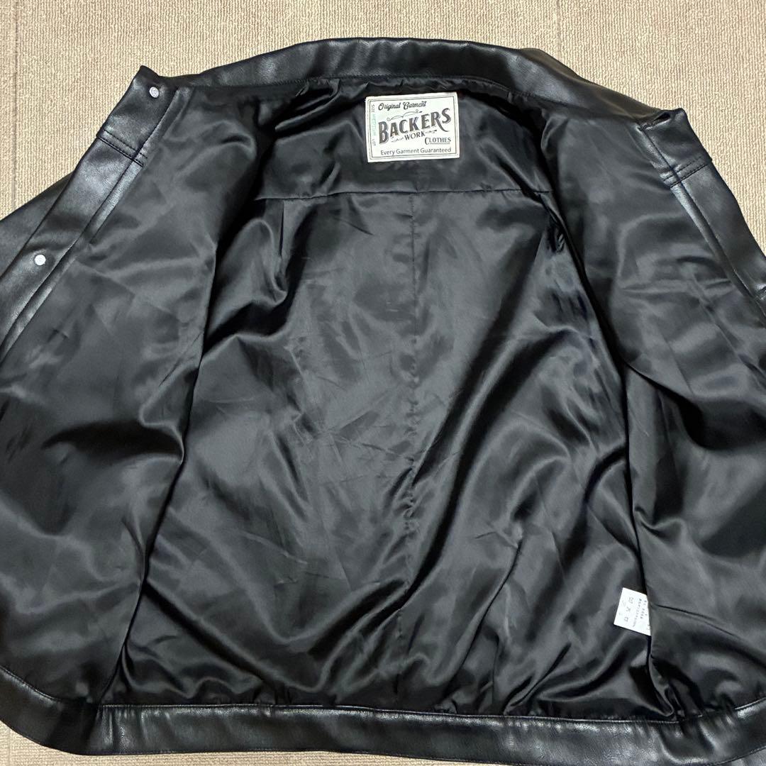 Backers ファースト 大戦モデル 黒 Tバック レザージャケット M