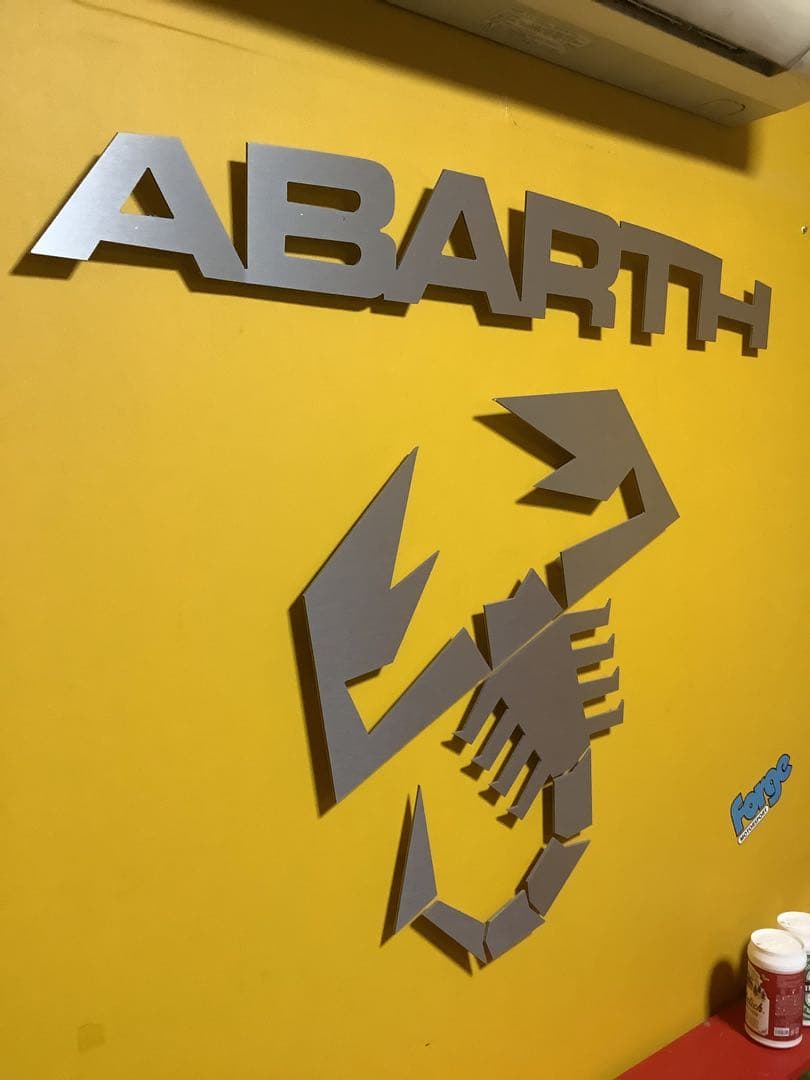 アバルトabarth ガレージサイン　おまけ付き