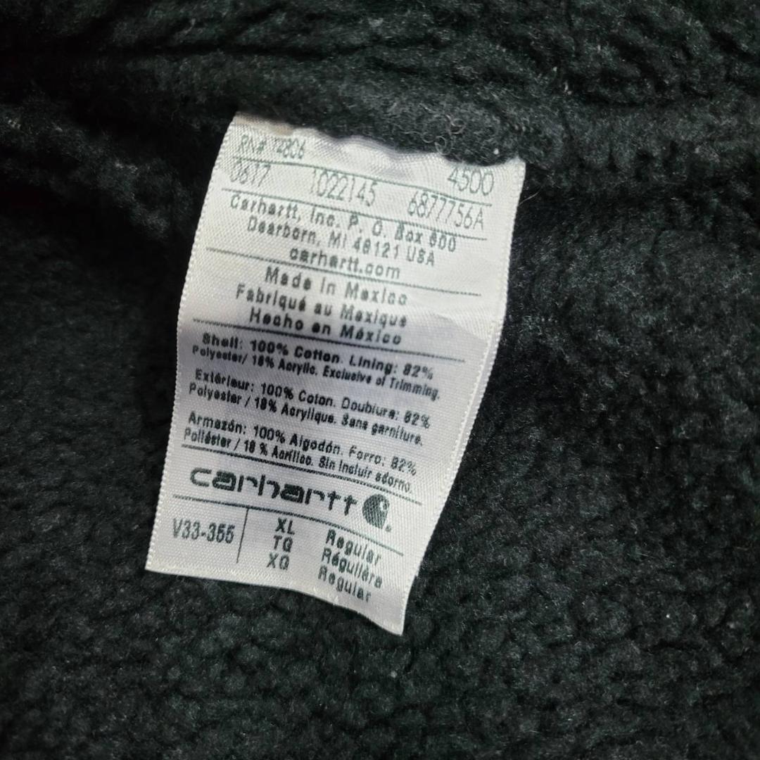 古着 90s メキシコ製 カーハート ダックジャケット ベスト カーキ XL