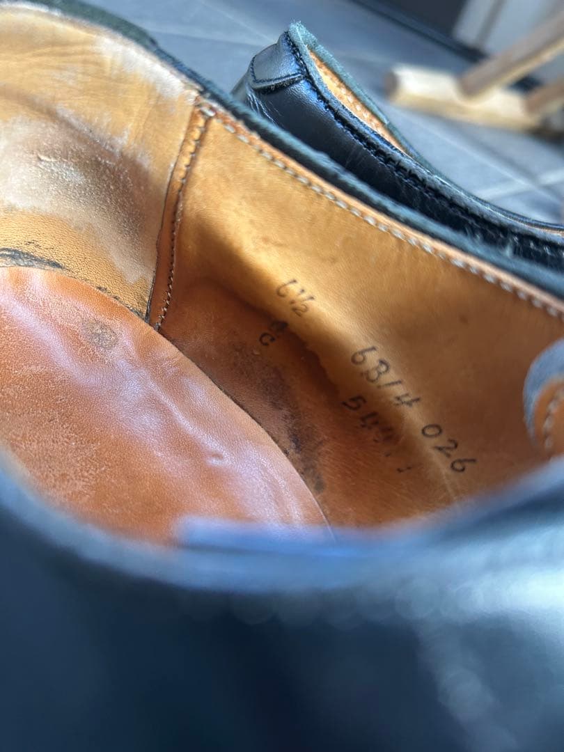 オールデン　Vチップ　カーフレザー