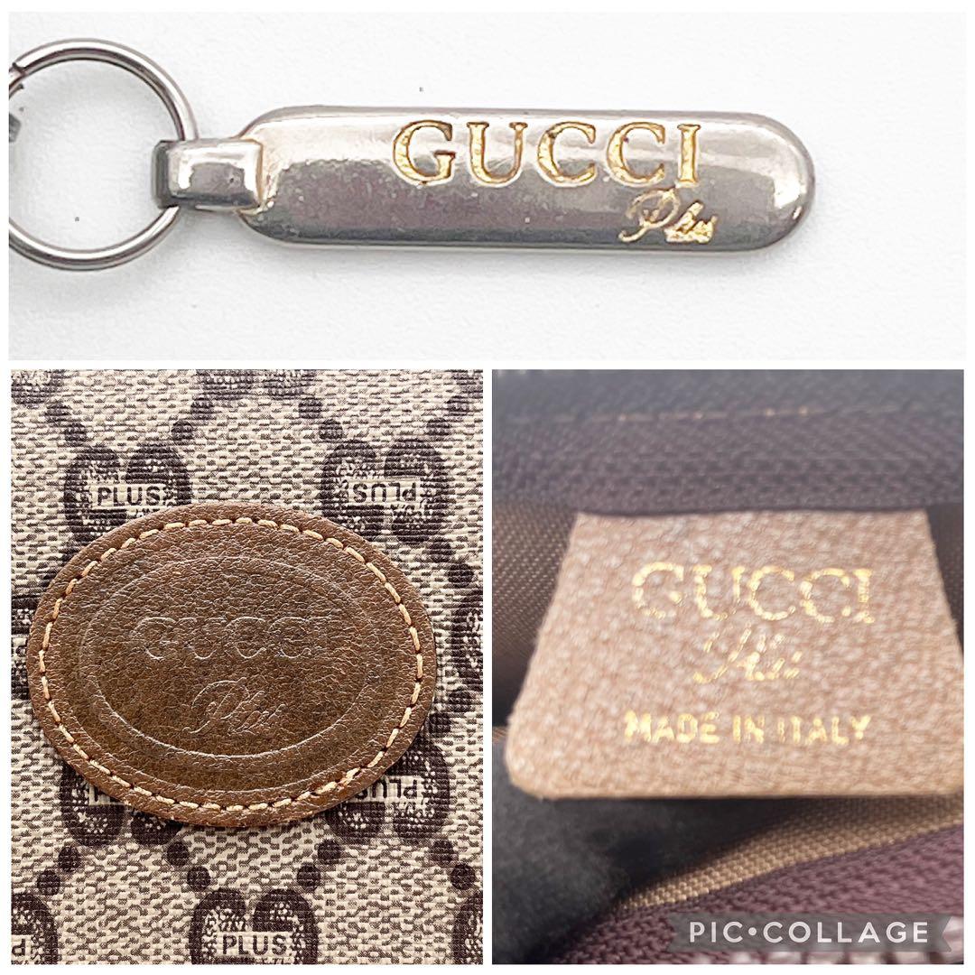 GUCCI Plusグッチプラス セカンドバッグ クラッチ GG柄 PVCレザー