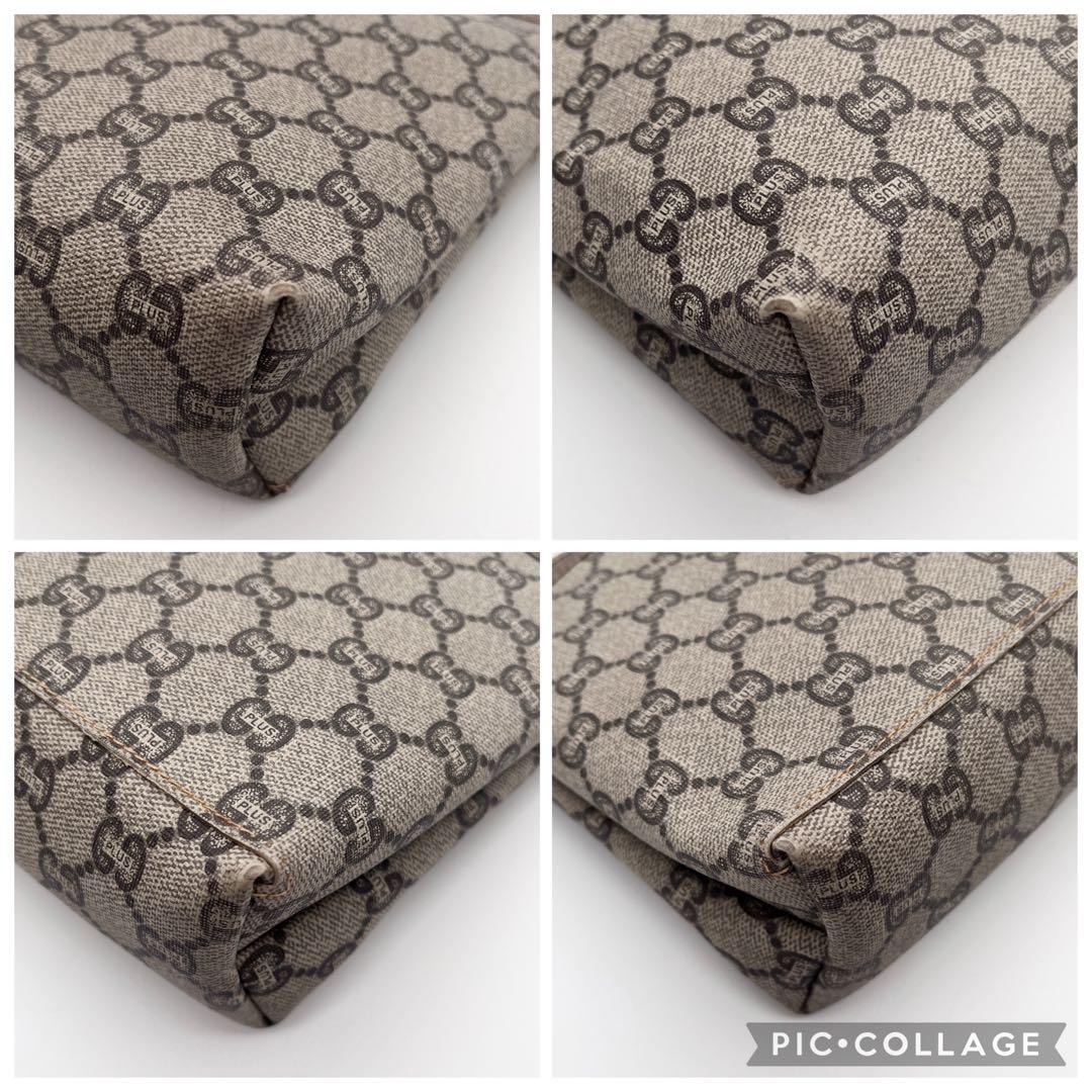 GUCCI Plusグッチプラス セカンドバッグ クラッチ GG柄 PVCレザー