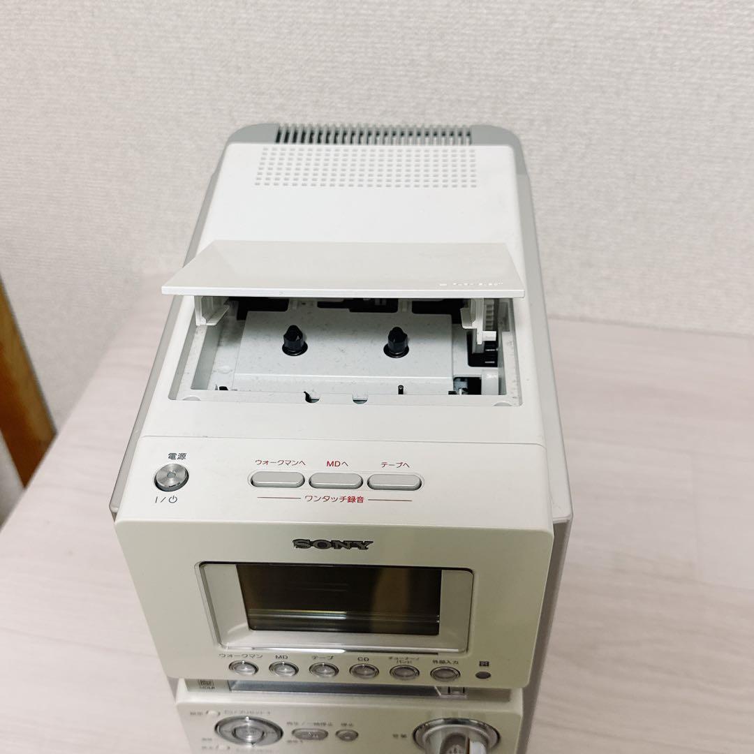 2343【MD搭載】SONY コンポ CMT-M35WM ソニー CD テープ