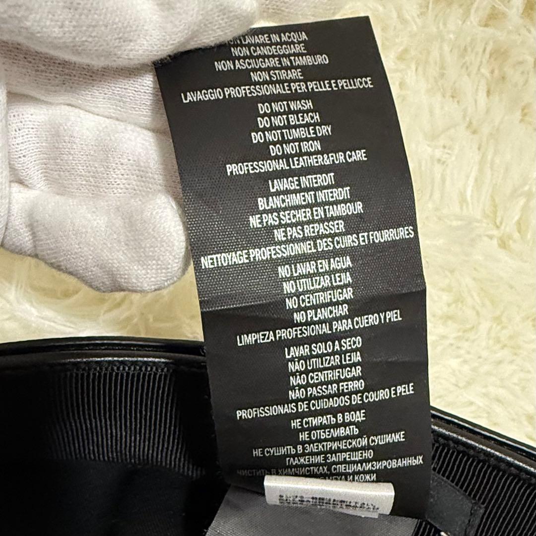 GUCCI グッチ レザー キャスケット ブラック 354366 黒 本革