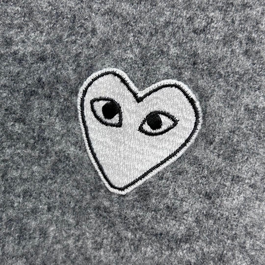 PLAY コムデギャルソン　Lサイズ カーディガン　グレー　レディース　白ハート