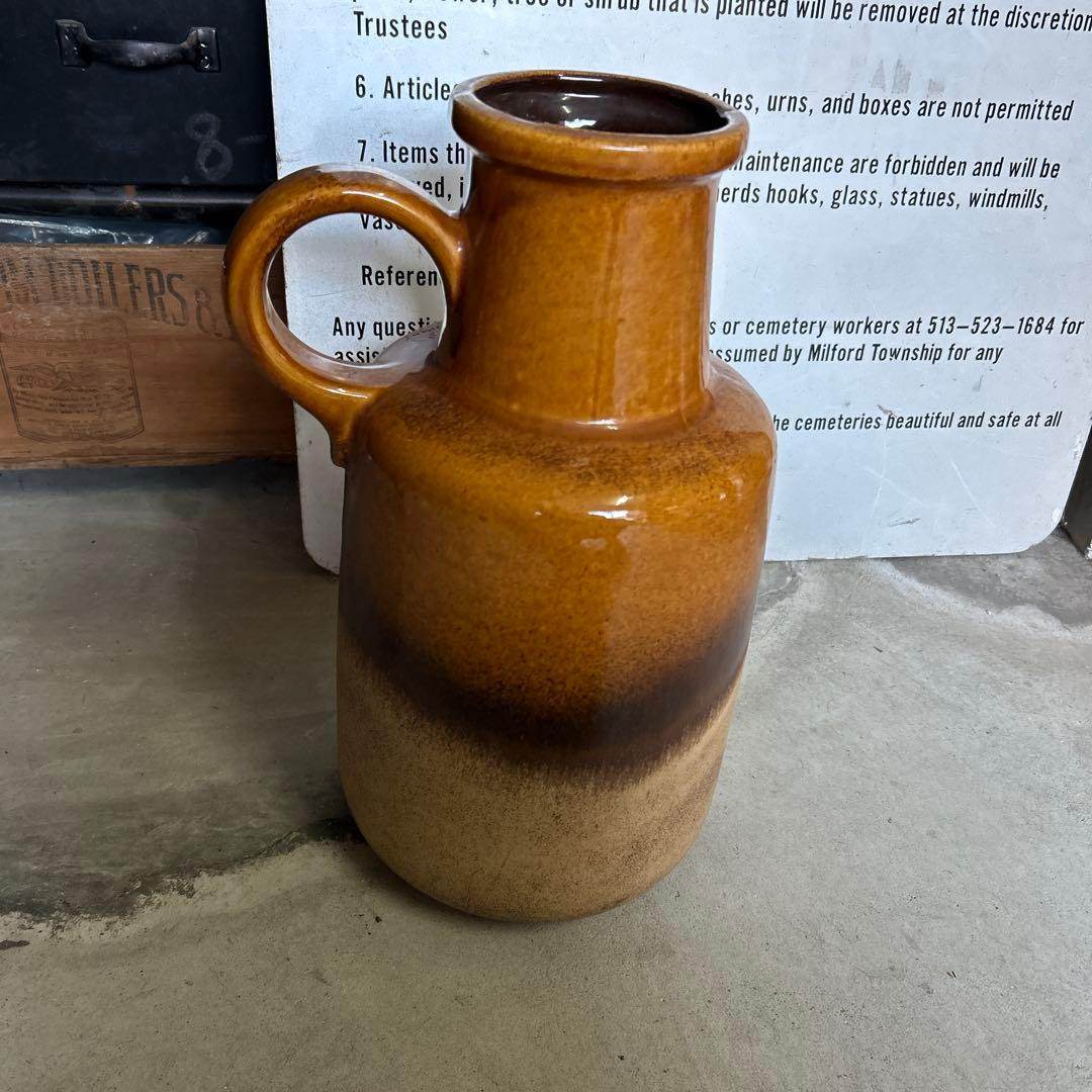 西ドイツ製 ヴィンテージ 陶器 シューリッヒ ファットラヴァ 花瓶 花器 鉢