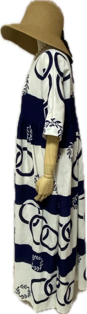 浴衣　反物　リメイク　マキシ丈　ワンピース