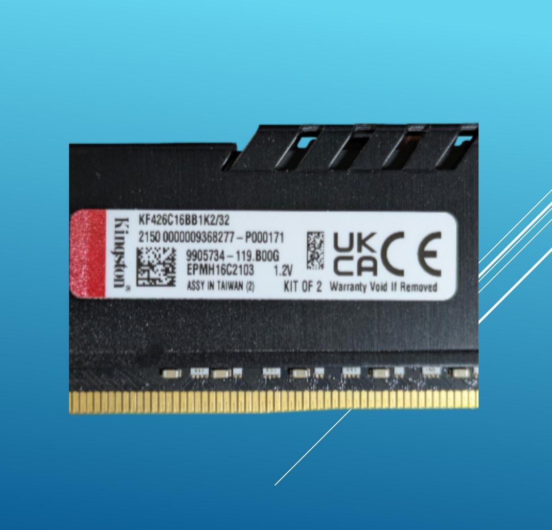 動作確認済みKingston FURY DDR4 32G(16Gx2)/#30F