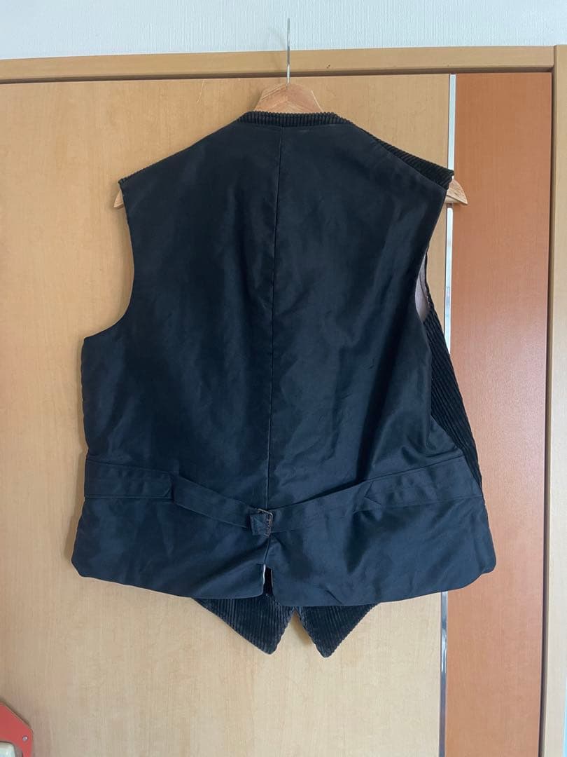 30s フレンチヴィンテージ　ハンティングベスト　動物ボタン