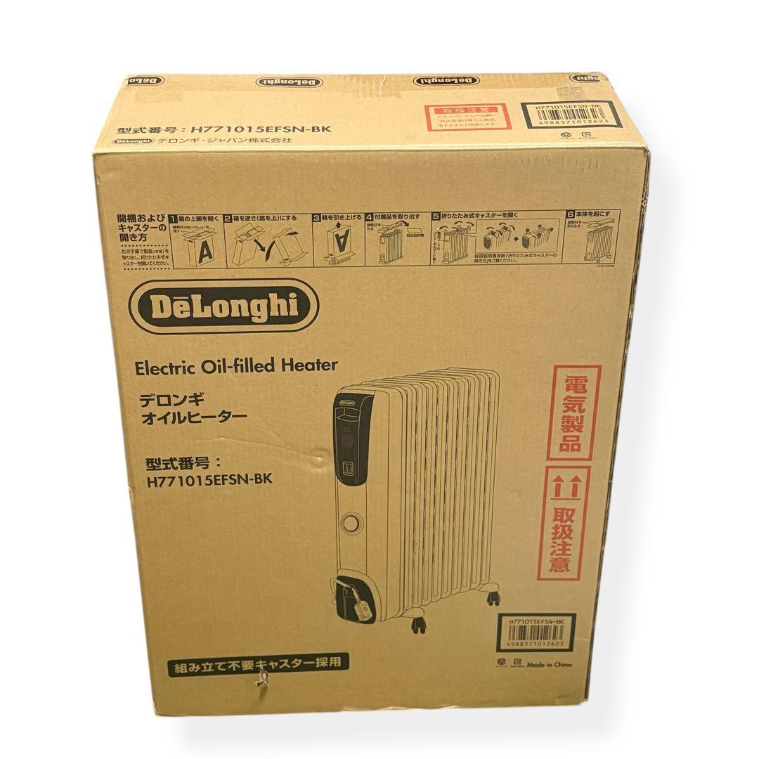 【値下げOK】DeLonghi H771015EFSN-BK オイルヒーター