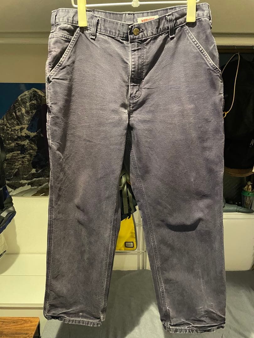 【レアカラー、36×30】カーハート　ダックペインターパンツ　ミッドナイト