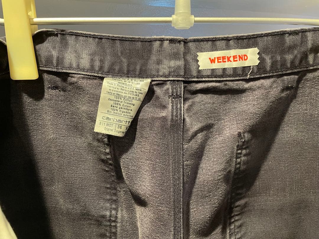 【レアカラー、36×30】カーハート　ダックペインターパンツ　ミッドナイト