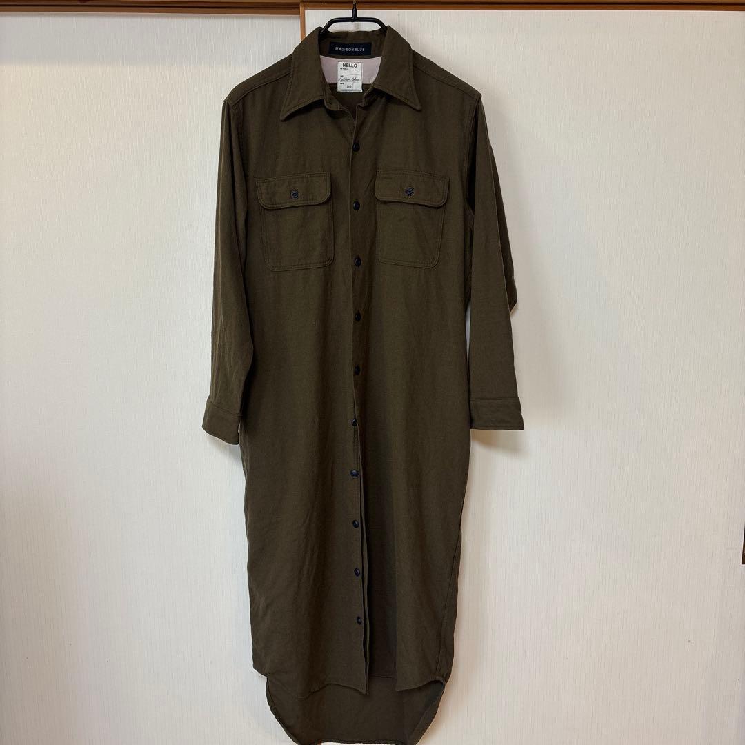 MADISONBLUE オリーブ シャツワンピース