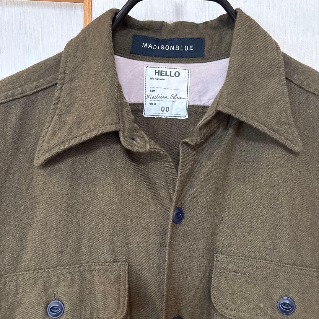 MADISONBLUE オリーブ シャツワンピース
