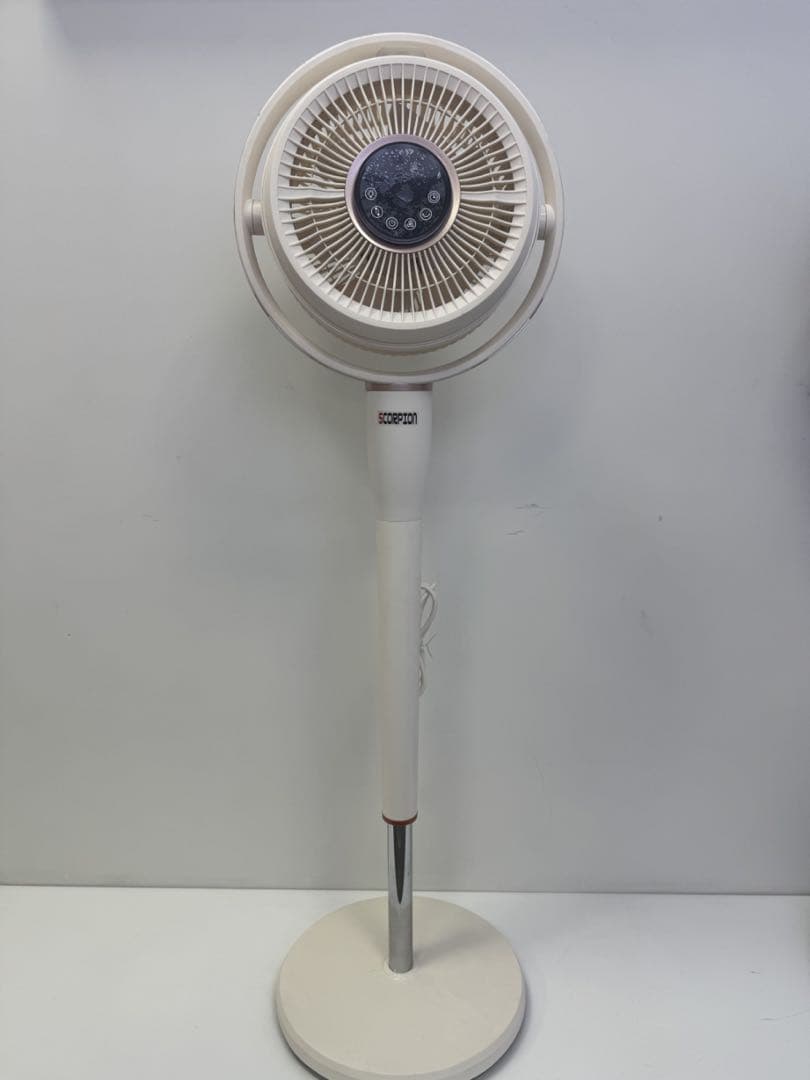 ホワイトスタンドサーキュレーター　2025新型360度回転