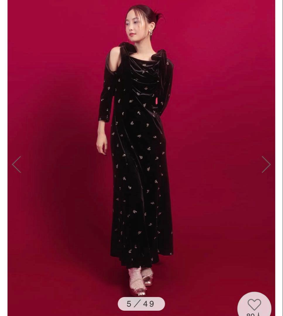 RANDA Holiday Collectionボレロセット ワンピース ベロア