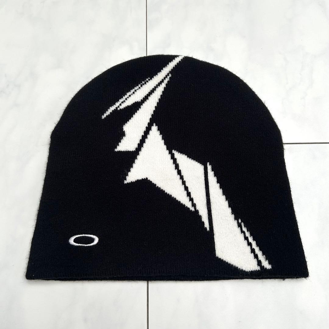 【激レア】OAKLEY archive ビーニー　ニット帽　00s スカルロゴ