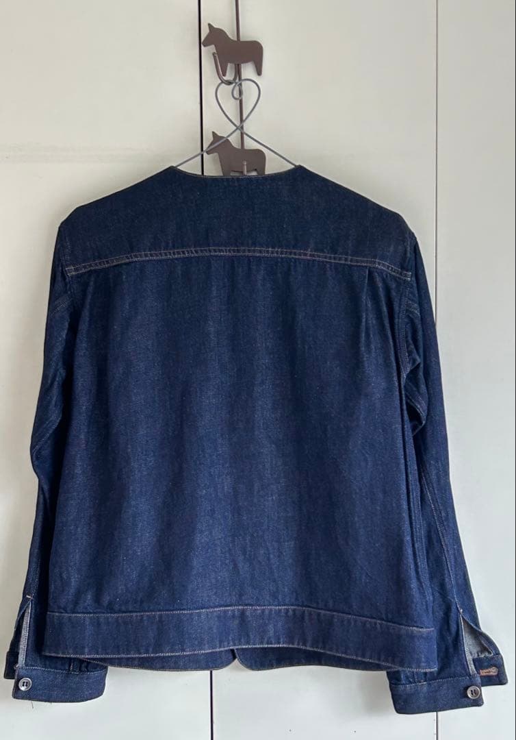 wafu. / ワフリネン ❤︎ リネンデニムノーカラージャケット ❤︎ 試着のみ♪