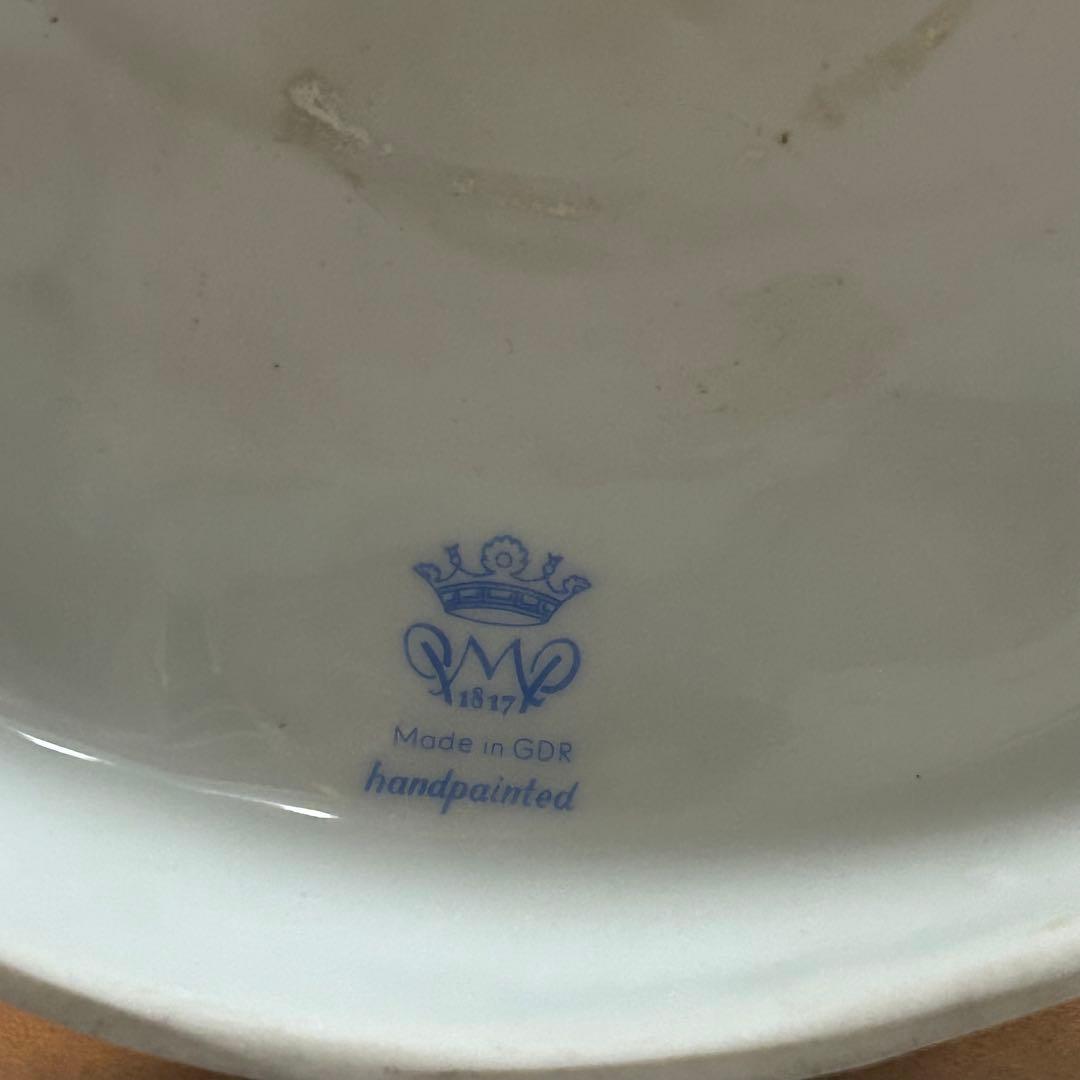 MADE in GDR フォン・シアーホルツ 色絵人物 スタンドライト ランプ