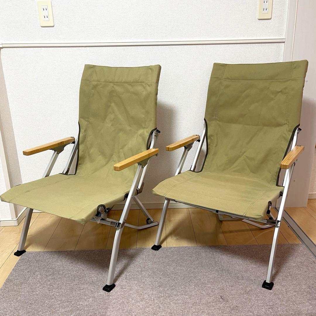 【美品】スノーピークローチェア30 カーキ色2個セット