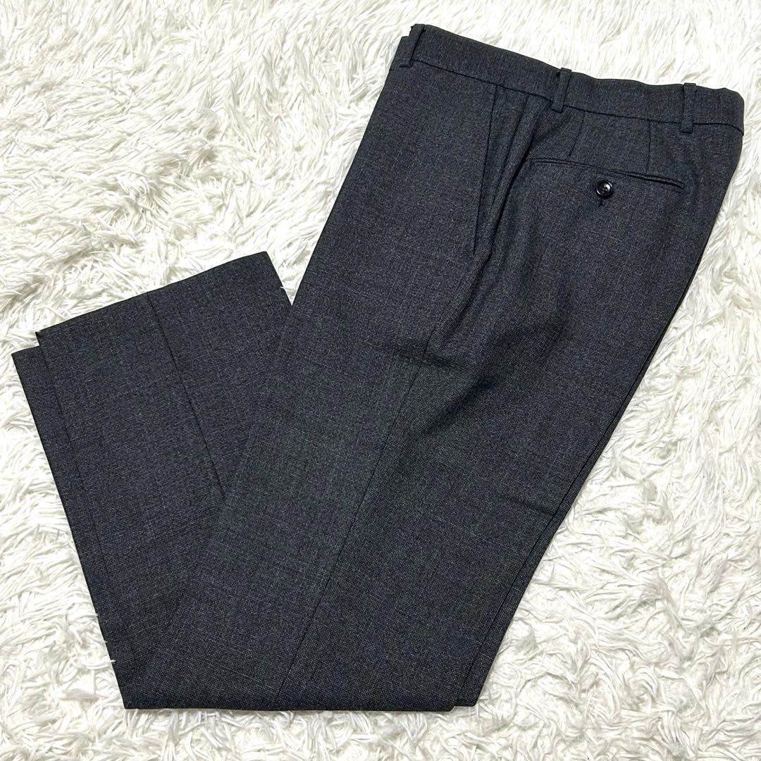 グッチ　スーツセットアップ　46R グレー系　裏地総柄　インターロッキング