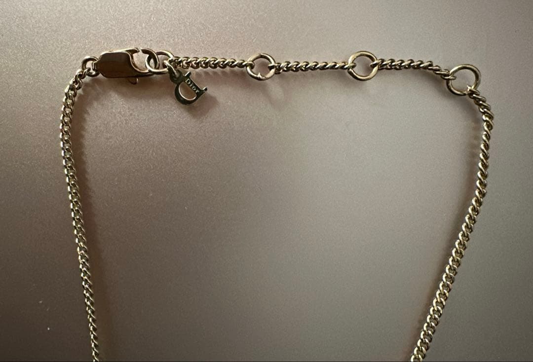 ディオールネックレス ピンクゴールド