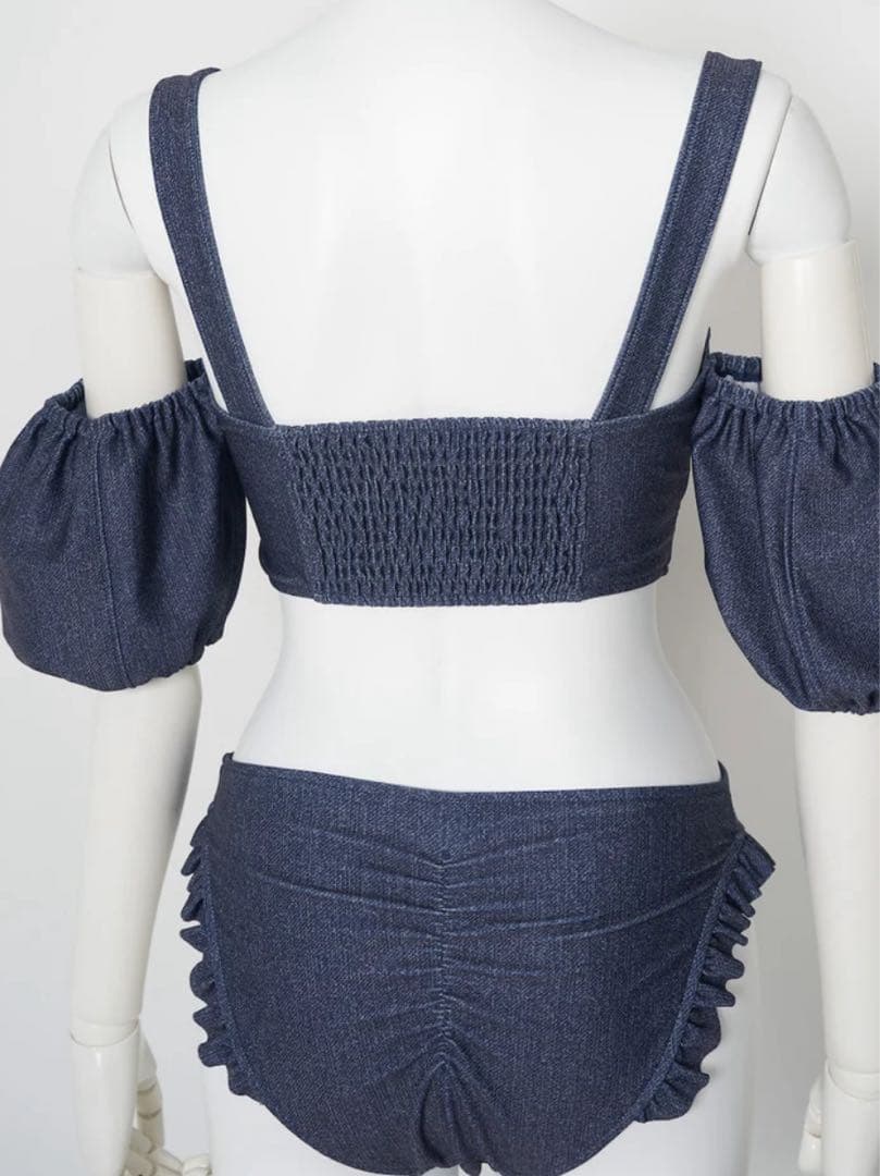 Darich♥︎ ベルトデザインハイウエストデニムビキニ