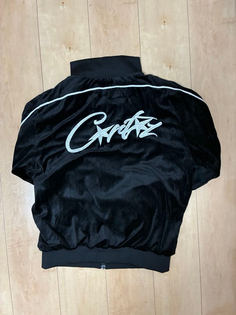 即日発送　corteizセットアップ ベロア　ブラック　Sサイズ　コーテイズ