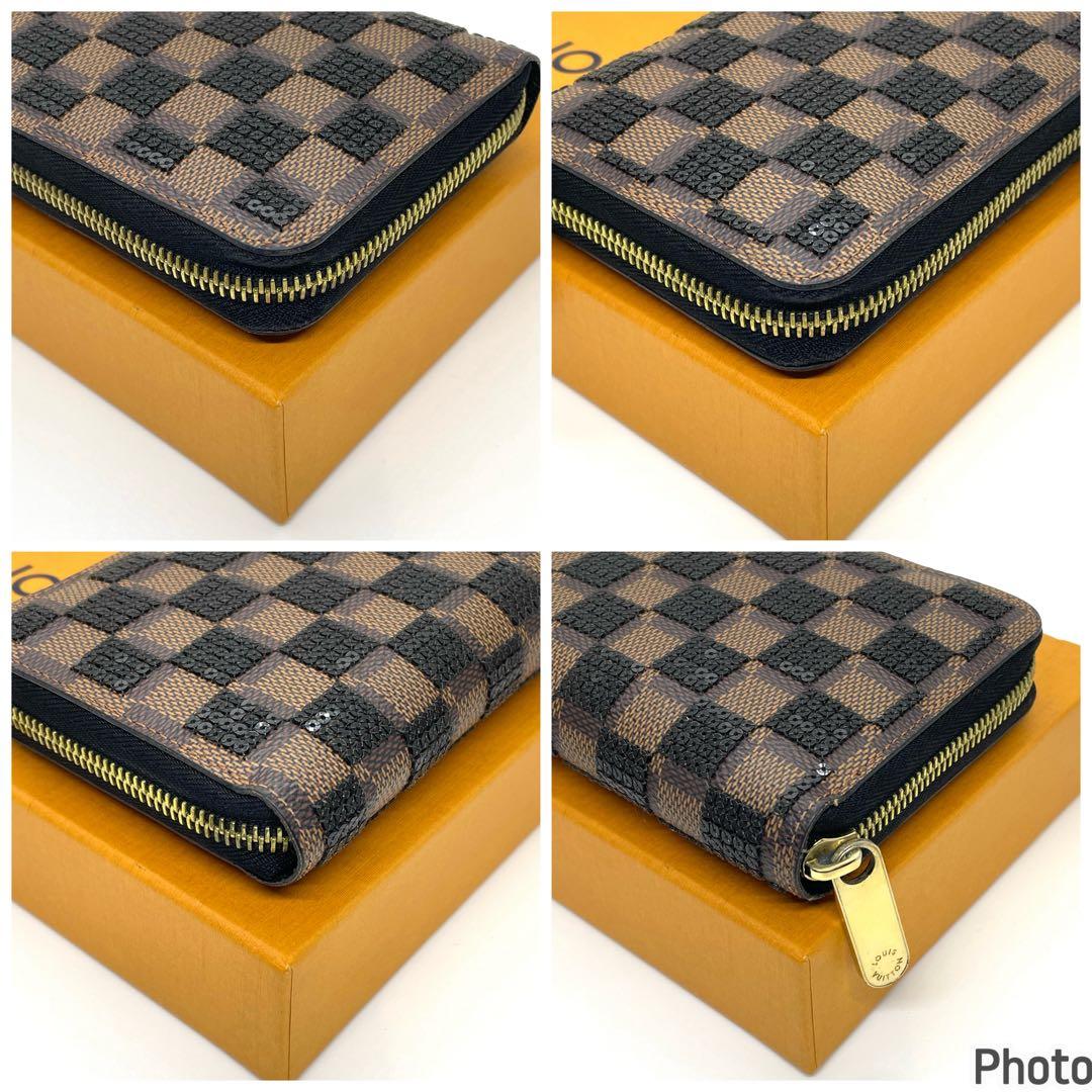 ルイヴィトン ダミエパイエット ジッピーウォレット 長財布