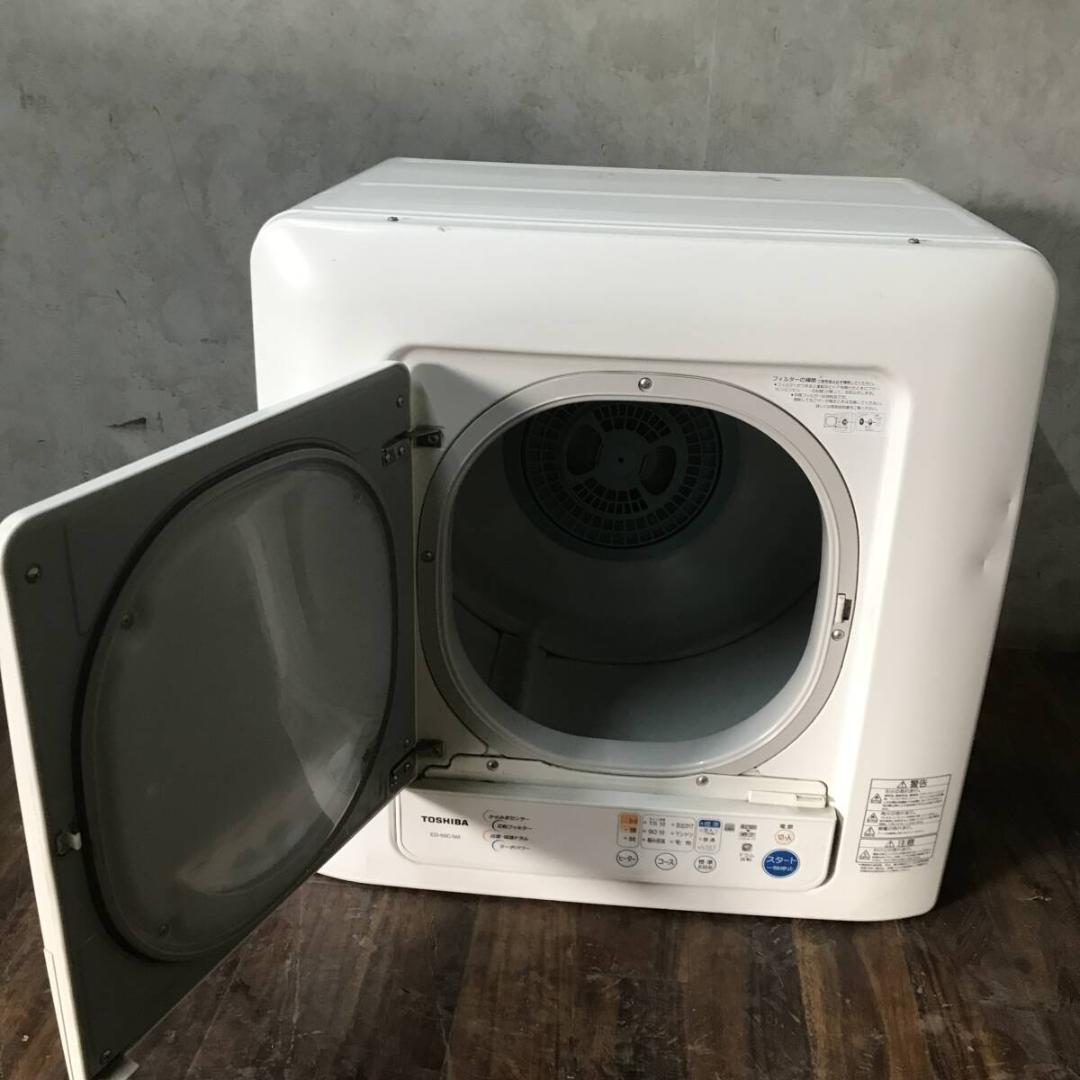 TOSHIBA 東芝 ED-60C 衣類乾燥機 6kg ホワイト 家電 乾燥機