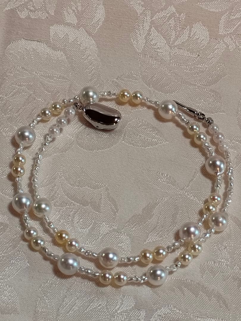 あこや真珠とあこやベビーパールとあこやケシパールのネックレス