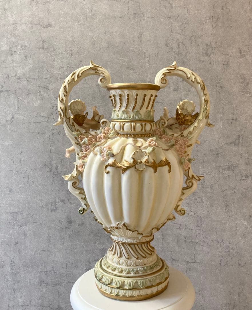 高さ66cm ロココ調 花器 花瓶 オブジェ