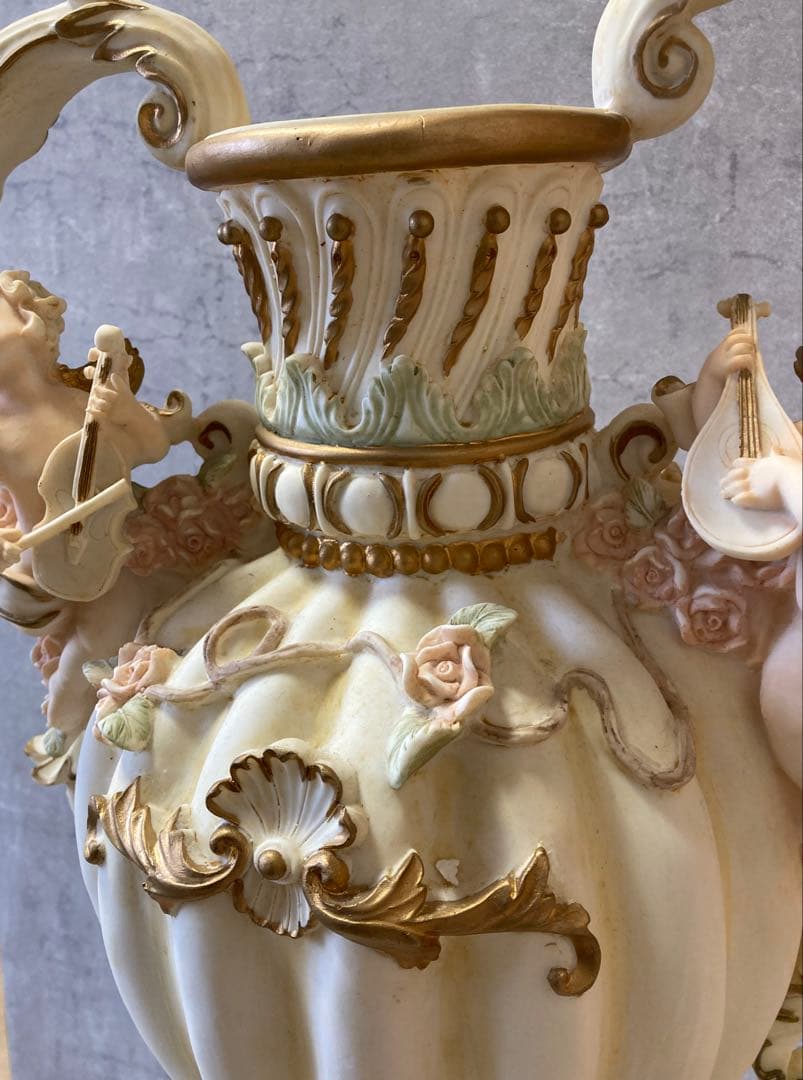 高さ66cm ロココ調 花器 花瓶 オブジェ