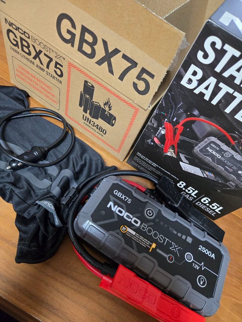 NOCO BOOSTX GBX75 バッテリー充電　一度だけ使用