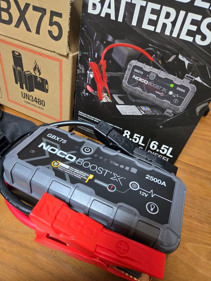 NOCO BOOSTX GBX75 バッテリー充電　一度だけ使用